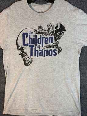 Marvel Avengers The Children of Thanos Men's Medium Graphic T Shirt Gray